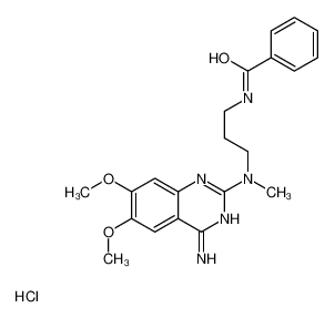 65189-49-3 N-[3-[(4-氨基-6,7-二甲氧基-喹唑啉-2-基)-甲基-氨基]丙基]苯甲酰胺盐酸盐