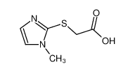 2-(1-methylimidazol-2-yl)sulfanylacetic acid 71370-42-8