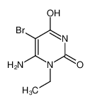 6-amino-5-bromo-1-ethylpyrimidine-2,4-dione 131598-61-3