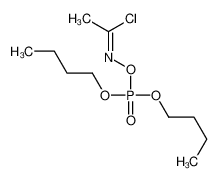 dibutyl (1-chloroethylideneamino) phosphate 111751-68-9