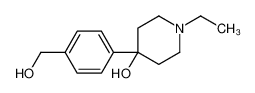 1-ethyl-4-[4-(hydroxymethyl)phenyl]piperidin-4-ol 61600-12-2
