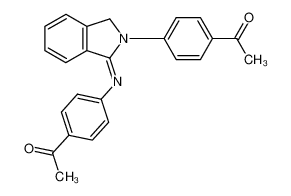 1-[4-[[2-(4-acetylphenyl)-3H-isoindol-1-ylidene]amino]phenyl]ethanone