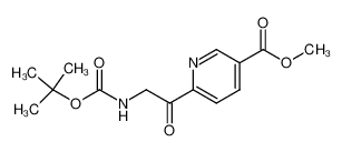 6-(2-tert-butoxycarbonylamino-acetyl)-nicotinic acid methyl ester 854927-70-1
