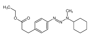 ethyl 3-[4-[[cyclohexyl(methyl)amino]diazenyl]phenyl]propanoate