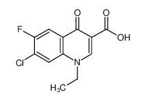 7-氯-1-乙基-6-氟-1,4-二氢-4-羰基喹啉-3-羧酸图片