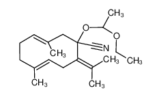 87920-49-8 (3E,7E)-1-(1-ethoxyethoxy)-3,7-dimethyl-10-(propan-2-ylidene)cyclodeca-3,7-diene-1-carbonitrile