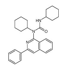 1,3-dicyclohexyl-1-(3-phenylisoquinolin-1-yl)urea