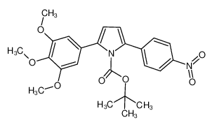 N-Boc-2-(4-nitrophenyl)-5-(3,4,5-trimethoxyphenyl)-1H-pyrrole 1146731-51-2