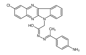 N-[(Z)-1-(4-aminophenyl)ethylideneamino]-2-(2-chloroindolo[2,3-b]quinoxalin-6-yl)acetamide