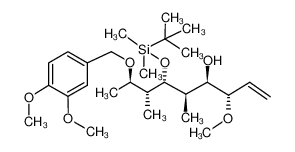 [3S,4R,5R,6R,7R,8R]-6-[(tert-butyldimethylsilyl)oxy]-8-[(3,4-dimethoxybenzyl)oxy]-5,7-dimethyl-3-methoxynon-1-en-4-ol 443283-16-7