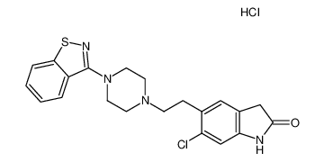 5-(2-(4-(Benzo[d]isothiazol-3-yl)piperazin-1-yl)ethyl)-6-chloroindolin-2-one hydrochloride 122883-93-6
