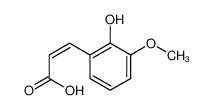3-(2-hydroxy-3-methoxyphenyl)prop-2-enoic acid 3626-94-6