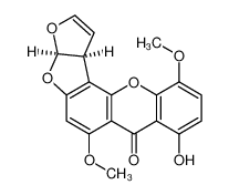 (3aR,12cS)-8-hydroxy-6,11-dimethoxy-3aH-furo[3',2':4,5]furo[2,3-c]xanthen-7(12cH)-one 96%