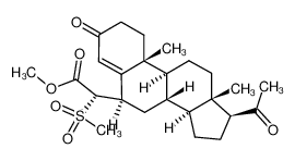 123857-92-1 (3,20-Dioxo-4-pregnen-6β-yl)(methylsulfonyl)essigsaeure-methylester