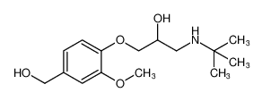 1-(tert-butylamino)-3-(4-(hydroxymethyl)-2-methoxyphenoxy)propan-2-ol