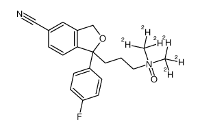 3-[(1S)-5-cyano-1-(4-fluorophenyl)-3H-2-benzofuran-1-yl]-N,N-bis(trideuteriomethyl)propan-1-amine oxide 95%