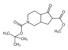 2-tert-butyl 6-methyl 5-oxohexahydro-1H-cyclopenta[c]pyridine-2,6(3H)-dicarboxylate