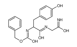 benzyl N-[1-[(2-amino-2-oxoethyl)amino]-3-(4-hydroxyphenyl)-1-oxopropan-2-yl]carbamate 1172-66-3