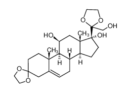 3,3;20,20-bis-ethanediyldioxy-pregn-5-ene-11β,17,21-triol 76338-54-0