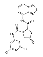 (2S)-N2-(2,1,3-benzothiadiazol-4-yl)-N1-(3,5-dichlorophenyl)-4-oxo-1,2-pyrrolidinedicarboxamide 364072-21-9