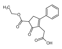 (4-ethoxycarbonyl-5-oxo-2-phenyl-cyclopent-1-enyl)-acetic acid 130906-53-5