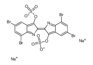 Disodium 5,7-dibromo-2-[5,7-dibromo-3-(sulfonatooxy)-2H-indol-2-y lidene]-2H-indol-3-yl sulfate