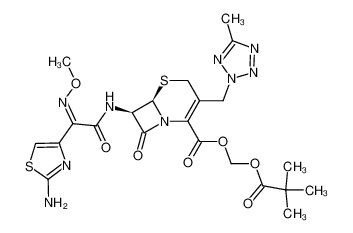 5-Thia-1-azabicyclo[4.2.0]oct-2-ene-2-carboxylicacid,7-[[(2Z)-2-(2-amino-4-thiazolyl)-2-(methoxyimino)acetyl]amino]-3-[(5-methyl-2H-tetrazol-2-yl)methyl]-8-oxo-,(2,2-dimethyl-1-oxopropoxy)methyl ester, (6R,7R)- 99%