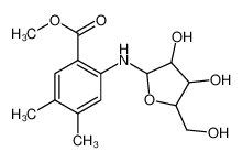 methyl 2-[[3,4-dihydroxy-5-(hydroxymethyl)oxolan-2-yl]amino]-4,5-dimethylbenzoate 26909-51-3