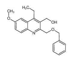 1335104-65-8 (2-((benzyloxy)methyl)-4-ethyl-6-methoxyquinolin-3-yl)methanol