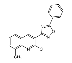 2-氯-8-甲基-3-(5-苯基-1,2,4-噁二唑-3-基)喹啉