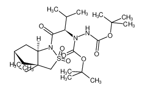 316823-21-9 (1S,2R)-N-{(R)-2'-[1'',2''-Bis(butoxycarbonyl)hydrazino]-3'-methylbutanoyl}bornane-10,2-sultam