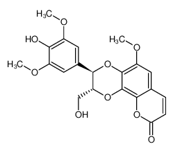 (2R,3R)-3-(4-Hydroxy-3,5-dimethoxyphenyl)-2-(hydroxymethyl)-5-met hoxy-2,3-dihydro-9H-[1,4]dioxino[2,3-h]chromen-9-one 84575-10-0
