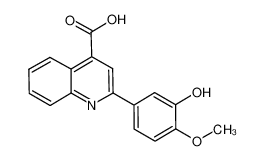 2-(3-羟基-4-甲氧基苯基)喹啉-4-羧酸