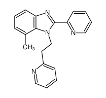 7-methyl-2-pyridin-2-yl-1-(2-pyridin-2-ylethyl)benzimidazole 80477-78-7