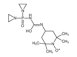 1-[bis(aziridin-1-yl)phosphoryl]-3-(1-λ<sup>1</sup>-oxidanyl-2,2,6,6-tetramethylpiperidin-4-yl)urea 96662-64-5