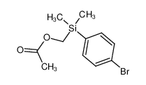 ((4-bromophenyl)dimethylsilyl)methyl acetate 177490-80-1