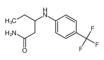 (3R)-3-[(4-Trifluoromethylphenyl)amino]pentanamide 667937-05-5
