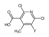 2,6-Dichloro-5-fluoro-4-methylpyridine-3-carboxylic acid 132195-42-7