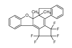 5,5,6,6,7,7-Hexafluoro-12a,12b-dimethyl-5,6,7,12a,12b,13-hexahydrocyclopenta[3,4]fluoreno[1,2-b]benzofuran 879317-94-9