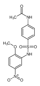 N-[4-[(2-methoxy-5-nitrophenyl)sulfamoyl]phenyl]acetamide 32895-23-1
