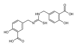 5-[[(3-carboxy-4-hydroxyphenyl)methylcarbamothioylamino]methyl]-2-hydroxybenzoic acid 111297-80-4