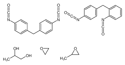 1-isocyanato-2-[(4-isocyanatophenyl)methyl]benzene,1-isocyanato-4-[(4-isocyanatophenyl)methyl]benzene,2-methyloxirane,oxirane,propane-1,2-diol 72088-97-2
