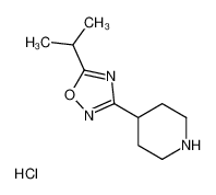 3-piperidin-4-yl-5-propan-2-yl-1,2,4-oxadiazole,hydrochloride