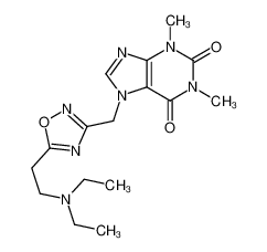 7-[[5-[2-(diethylamino)ethyl]-1,2,4-oxadiazol-3-yl]methyl]-1,3-dimethylpurine-2,6-dione