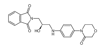 (R)-2-(2-Hydroxy-3-((4-(3-oxomorpholino)phenyl)amino)propyl)isoindoline-1,3-dione 446292-07-5