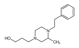 3-[3-methyl-4-(2-phenylethyl)piperazin-1-yl]propan-1-ol 5472-76-4