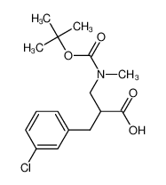 2-[(3-chlorophenyl)methyl]-3-[methyl-[(2-methylpropan-2-yl)oxycarbonyl]amino]propanoic acid 886364-77-8