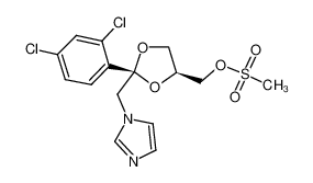 顺式-2-(2,4-二氯苯基)-2-(1H-咪唑-1-甲基)-1,3-二氧戊环-4-甲基甲磺酸酯