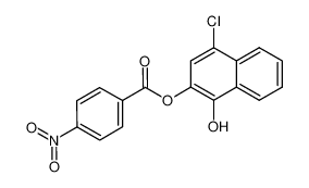 4-nitro-benzoic acid-(4-chloro-1-hydroxy-[2]naphthyl ester) 113092-58-3