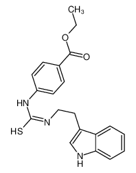 ethyl 4-[2-(1H-indol-3-yl)ethylcarbamothioylamino]benzoate 6197-08-6